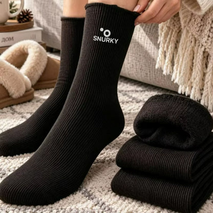 Hochwertige Verarbeitung der Snurky Thermo-Socken mit atmungsaktivem Material