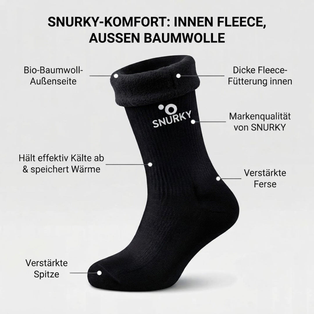 Snurky Thermo-Socken ideal für kalte Wintertage und Outdoor-Aktivitäten