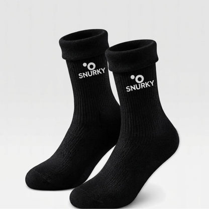 Snurky Thermo-Socken in Schwarz mit Fleece-Futter für Damen und Herren