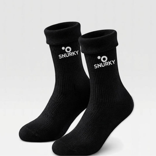 Snurky Thermo-Socken in Schwarz mit Fleece-Futter für Damen und Herren