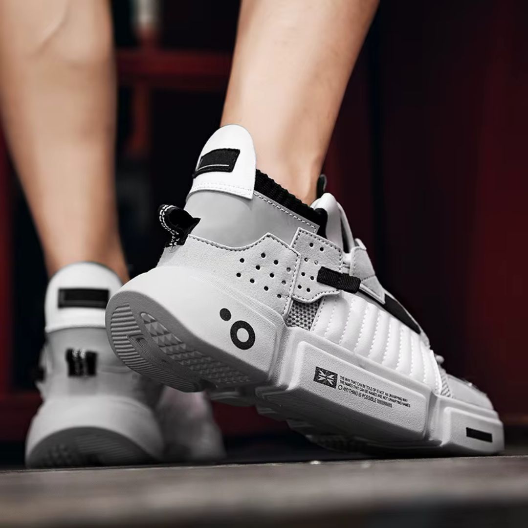 Snurky 330 Sneaker grau – Detailaufnahme der hochwertigen Verarbeitung