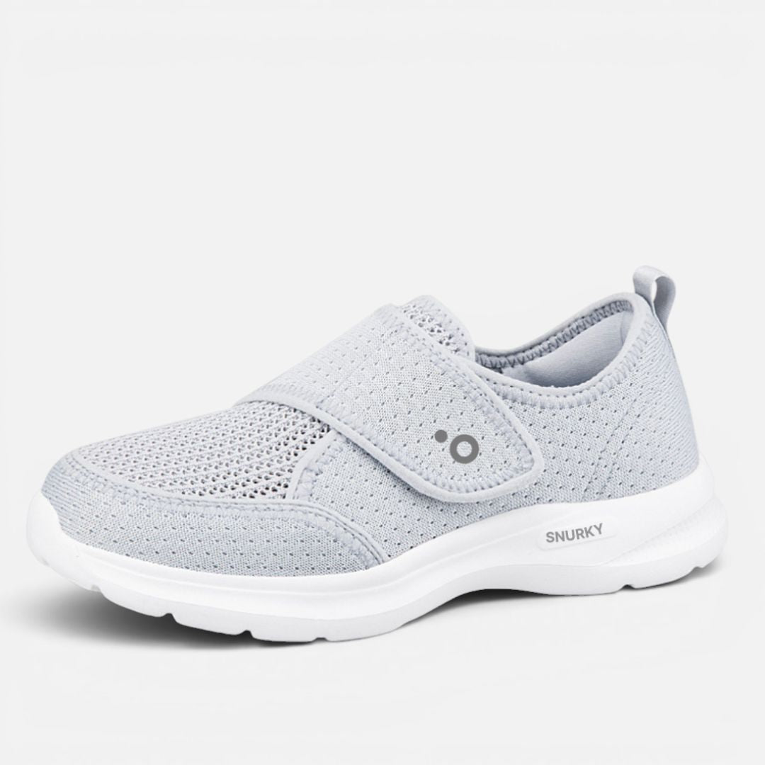 Snurky 360 orthopädische Komfortschuhe grau mit Klettverschluss