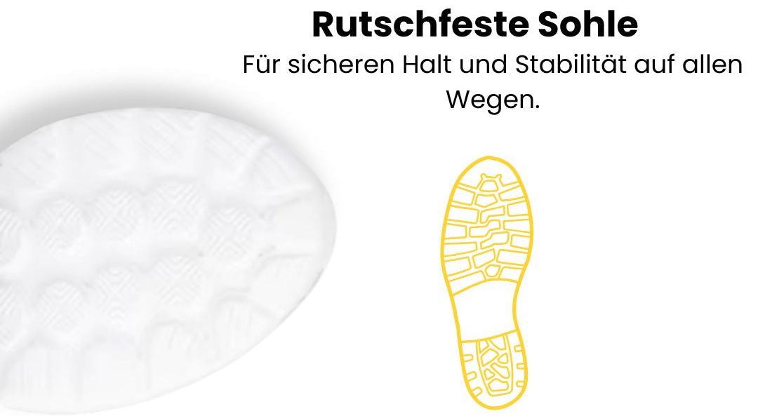 Snurky 360 rutschfeste Sohle sicher auf nassen und trockenen Oberflächen