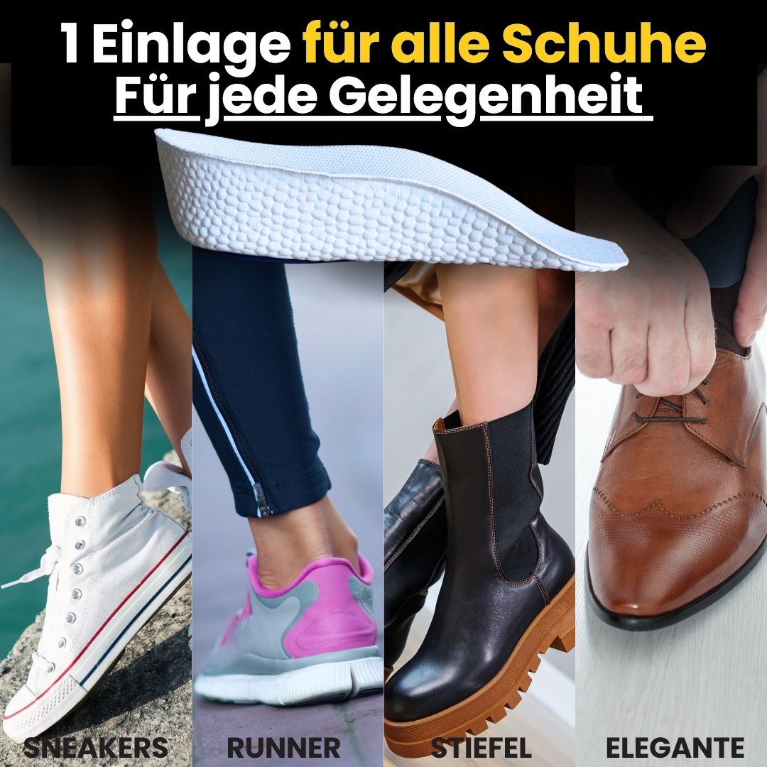 Snurky UPSOLE Erhöhungseinlagen – ergonomisch, komfortabel und vielseitig für elegante und sportliche Sneaker